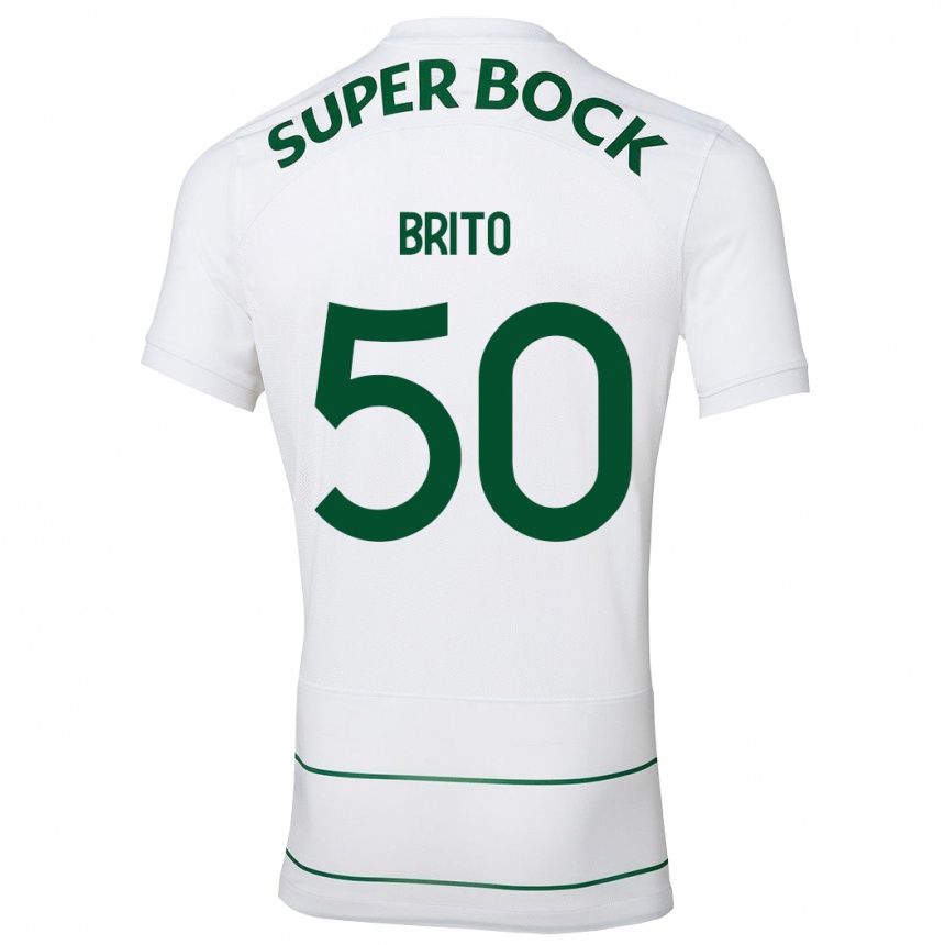 Niño Fútbol Camiseta Alexandre Brito #50 Blanco 2ª Equipación 2023/24 Perú