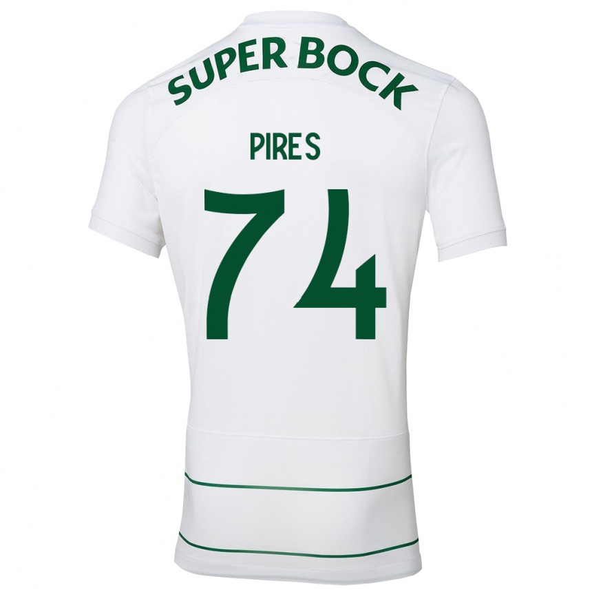 Niño Fútbol Camiseta Guilherme Pires #74 Blanco 2ª Equipación 2023/24 Perú