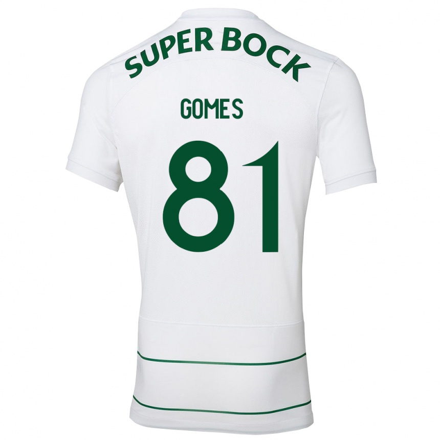 Niño Fútbol Camiseta Salvador Gomes #81 Blanco 2ª Equipación 2023/24 Perú