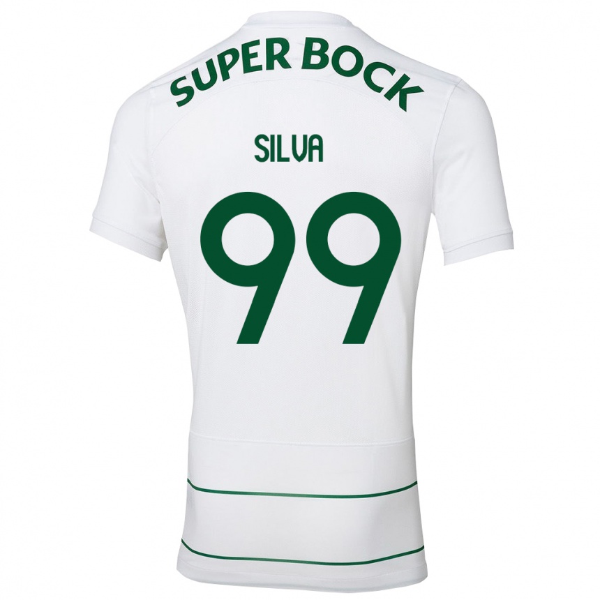 Niño Fútbol Camiseta Francisco Silva #99 Blanco 2ª Equipación 2023/24 Perú