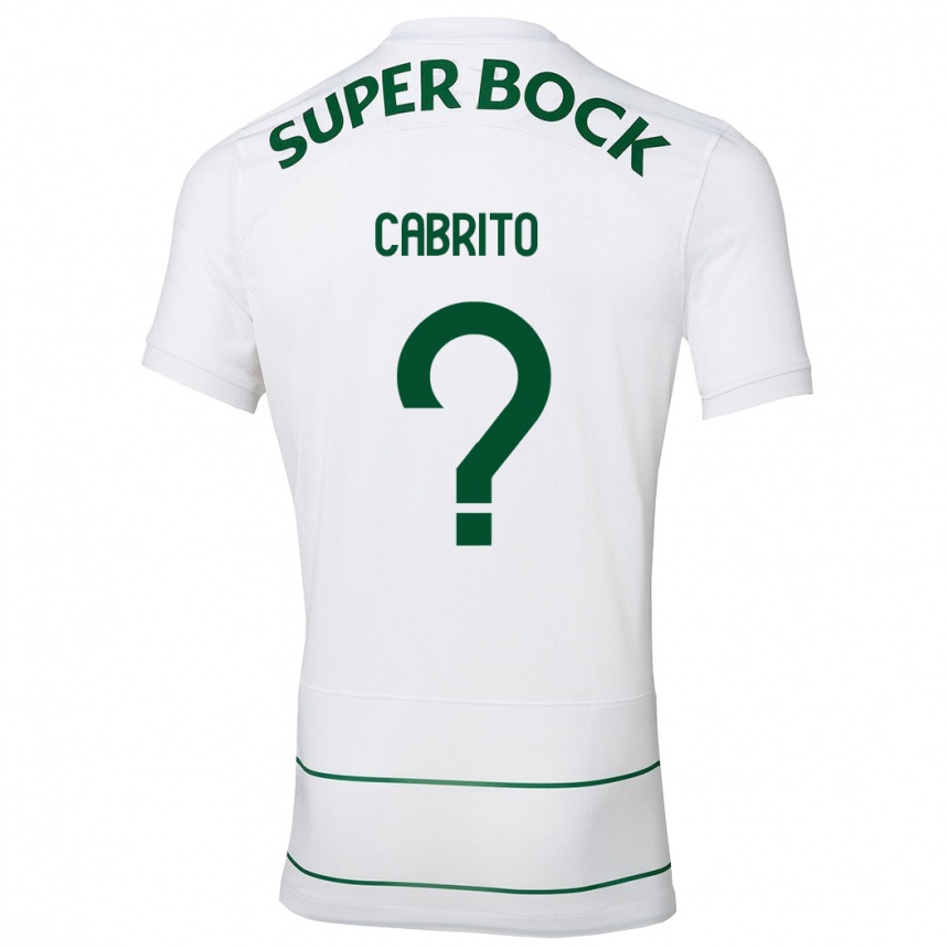 Niño Fútbol Camiseta Rodrigo Cabrito #0 Blanco 2ª Equipación 2023/24 Perú