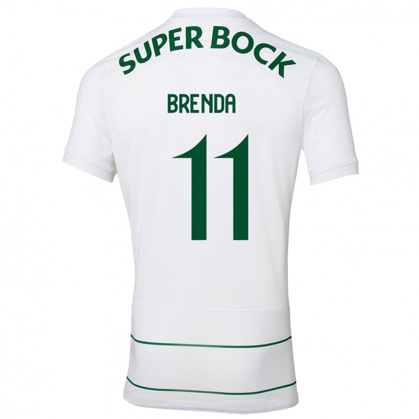 Niño Fútbol Camiseta Brenda Pérez Soler #11 Blanco 2ª Equipación 2023/24 Perú