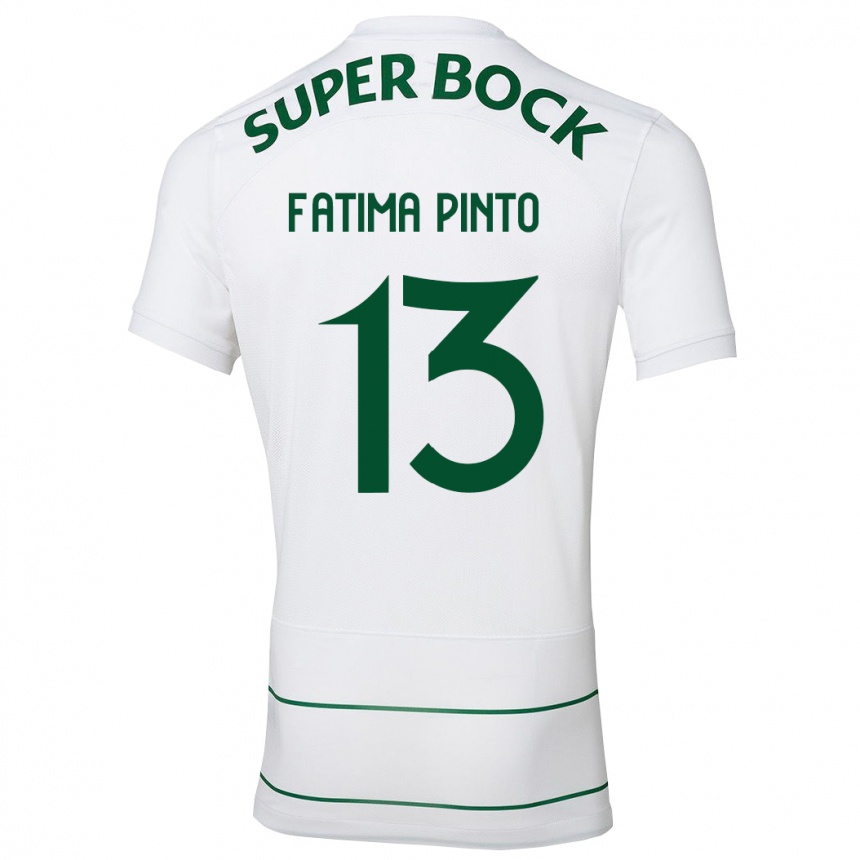 Niño Fútbol Camiseta Fátima Alexandra Figueira Pinto #13 Blanco 2ª Equipación 2023/24 Perú