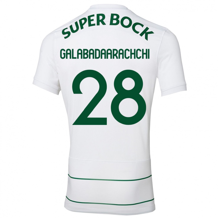 Niño Fútbol Camiseta Jacinta Galabadaarachchi #28 Blanco 2ª Equipación 2023/24 Perú