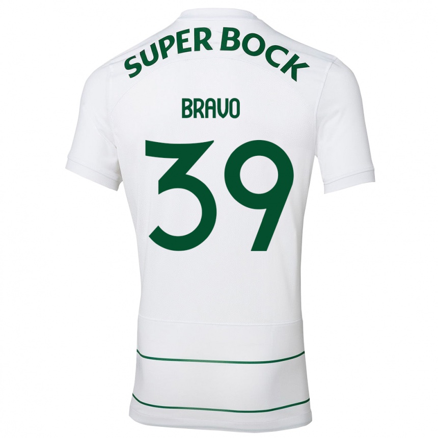 Niño Fútbol Camiseta Bravo #39 Blanco 2ª Equipación 2023/24 Perú