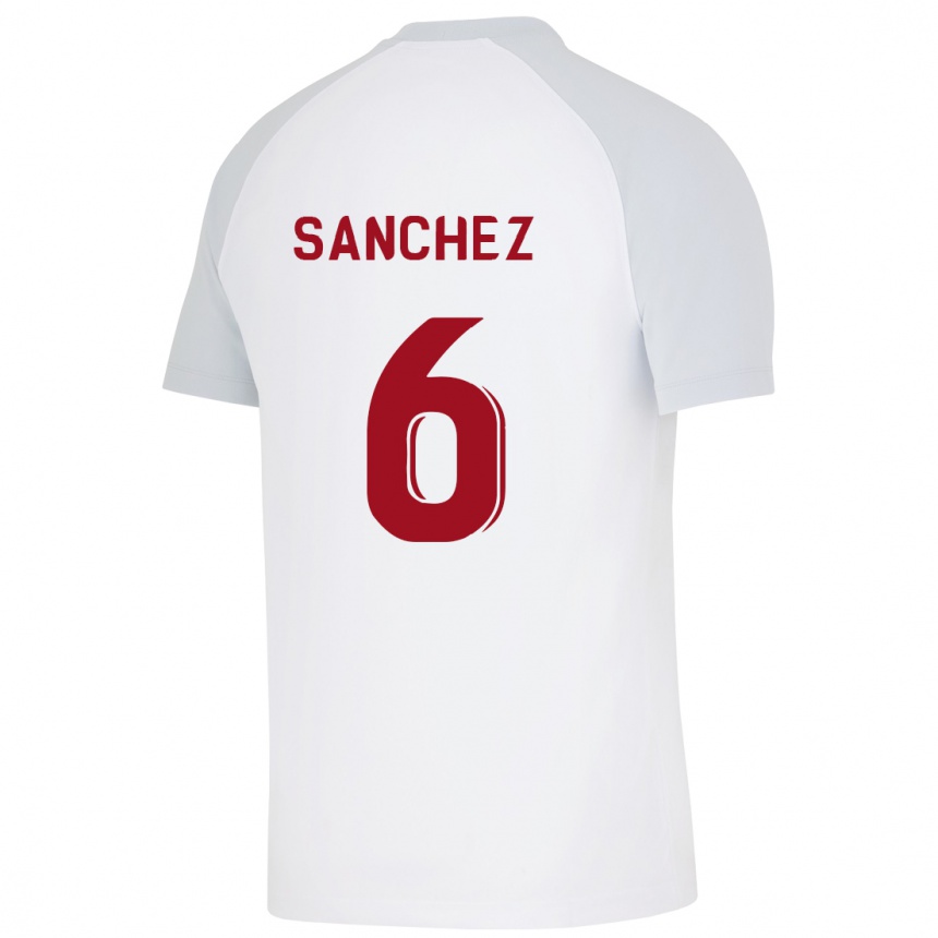 Niño Fútbol Camiseta Davinson Sánchez #6 Blanco 2ª Equipación 2023/24 Perú