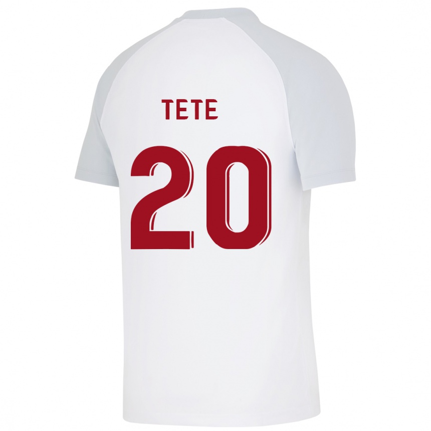 Niño Fútbol Camiseta Tete #20 Blanco 2ª Equipación 2023/24 Perú