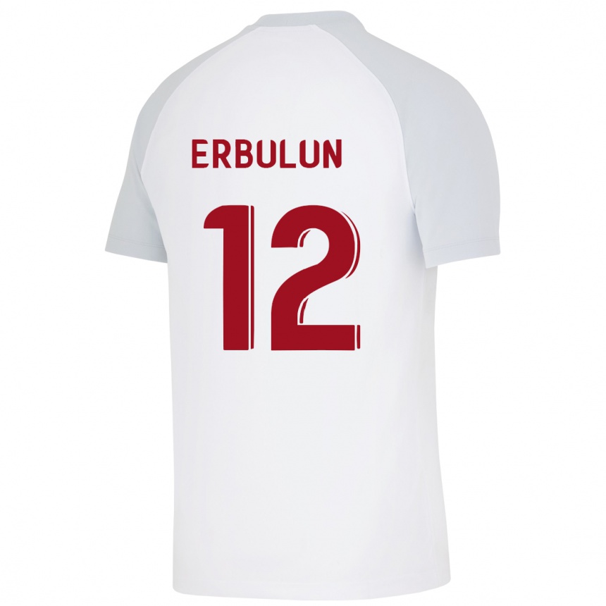 Niño Fútbol Camiseta Helin Erbulun #12 Blanco 2ª Equipación 2023/24 Perú