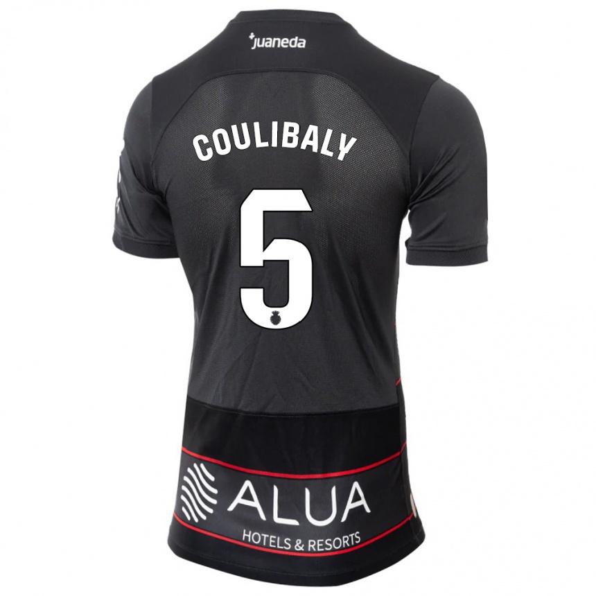 Niño Fútbol Camiseta Habib Anas Coulibaly #5 Negro 2ª Equipación 2023/24 Perú