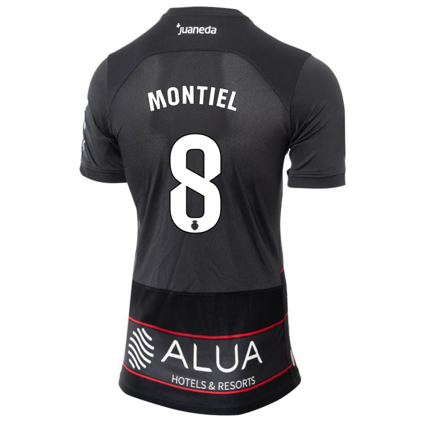 Niño Fútbol Camiseta Luis Montiel #8 Negro 2ª Equipación 2023/24 Perú