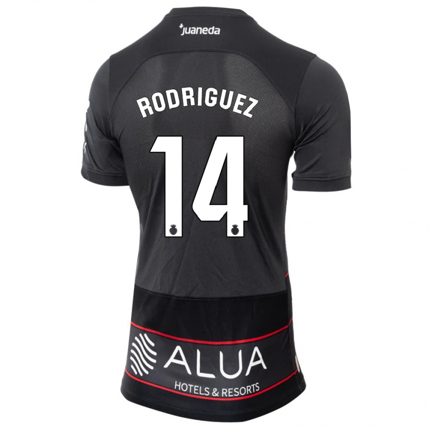 Niño Fútbol Camiseta Diego Rodríguez #14 Negro 2ª Equipación 2023/24 Perú