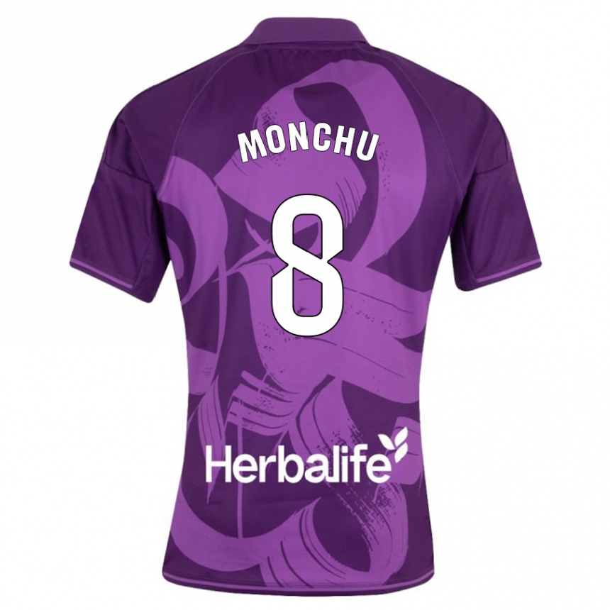 Niño Fútbol Camiseta Monchu #8 Violeta 2ª Equipación 2023/24 Perú