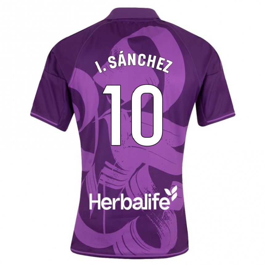 Niño Fútbol Camiseta Iván Sánchez #10 Violeta 2ª Equipación 2023/24 Perú