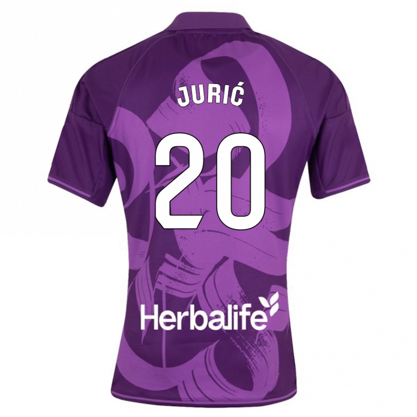 Niño Fútbol Camiseta Stanko Juric #20 Violeta 2ª Equipación 2023/24 Perú