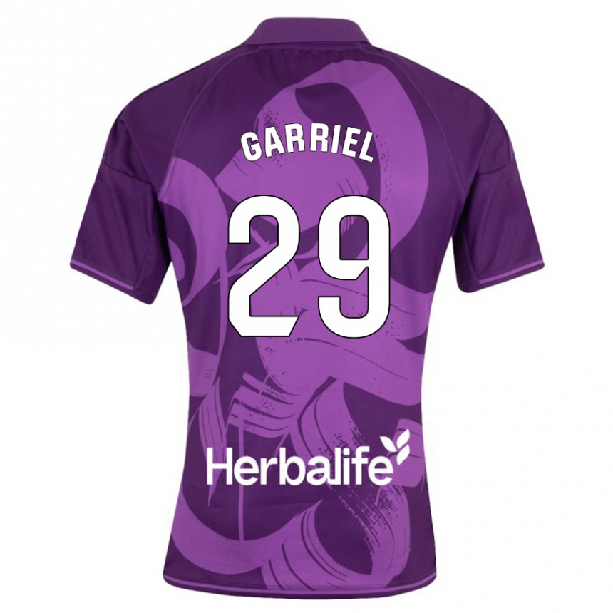 Niño Fútbol Camiseta Iván Garriel #29 Violeta 2ª Equipación 2023/24 Perú