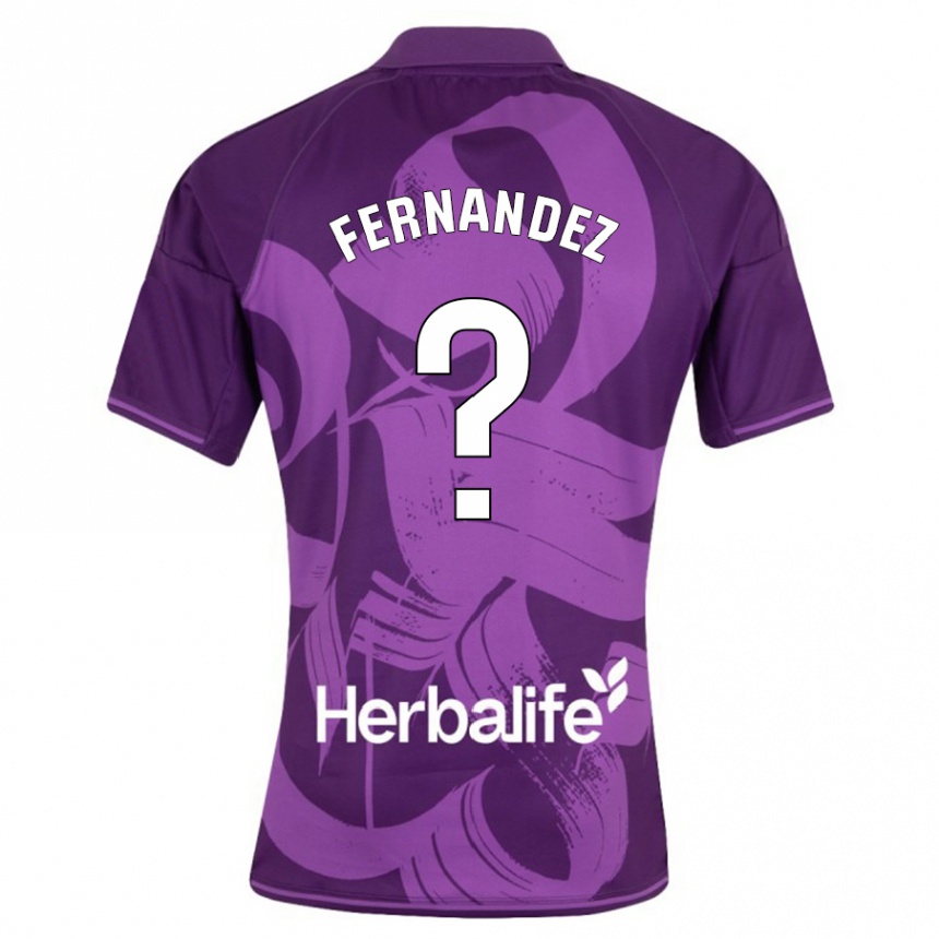 Niño Fútbol Camiseta Samu Fernández #0 Violeta 2ª Equipación 2023/24 Perú