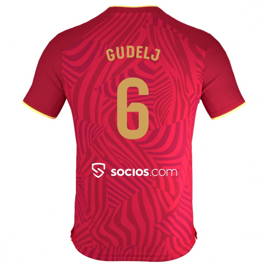 Niño Fútbol Camiseta Nemanja Gudelj #6 Rojo 2ª Equipación 2023/24 Perú