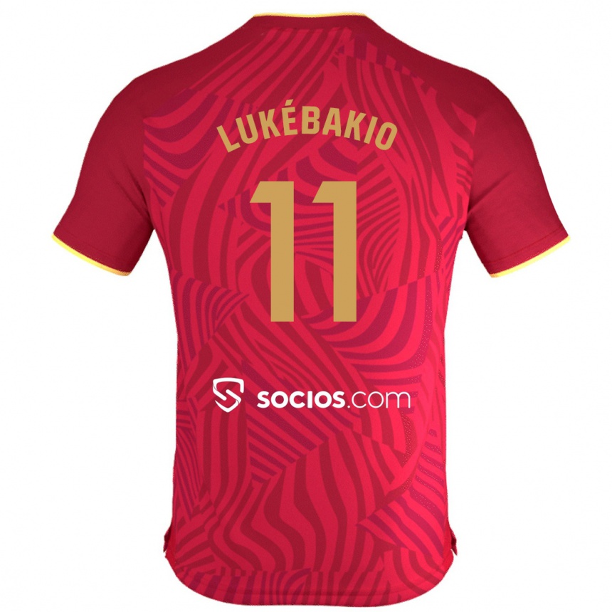 Niño Fútbol Camiseta Dodi Lukébakio #11 Rojo 2ª Equipación 2023/24 Perú