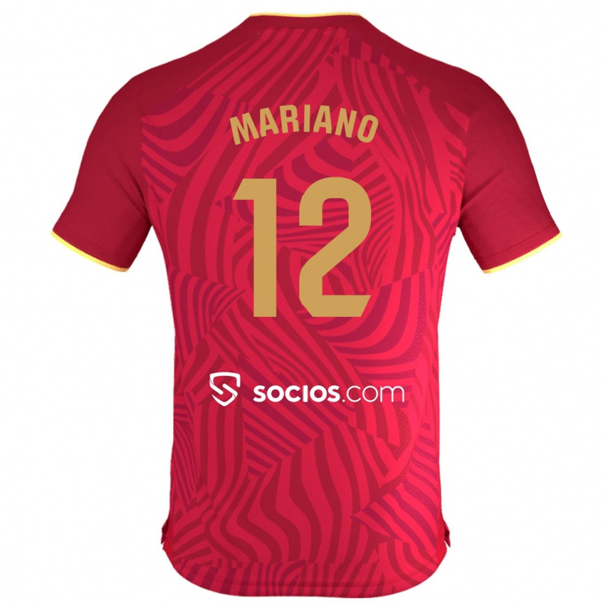 Niño Fútbol Camiseta Mariano Diaz #12 Rojo 2ª Equipación 2023/24 Perú