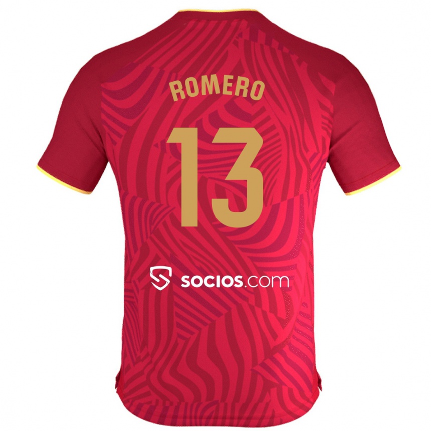 Niño Fútbol Camiseta Rafael Romero #13 Rojo 2ª Equipación 2023/24 Perú