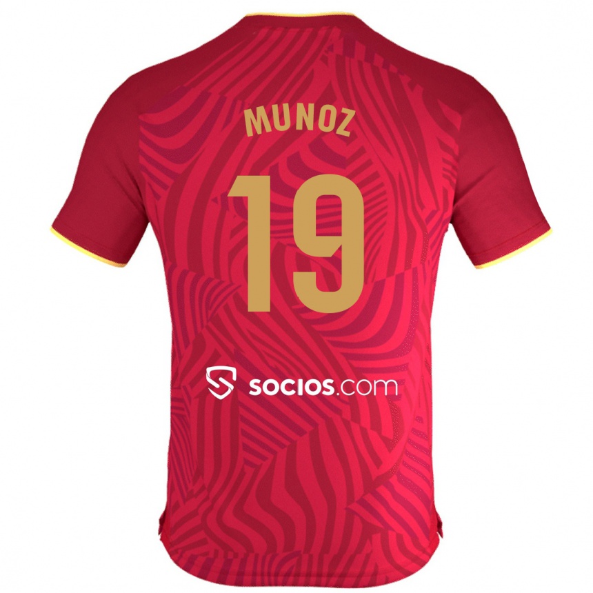 Niño Fútbol Camiseta Iker Muñoz #19 Rojo 2ª Equipación 2023/24 Perú