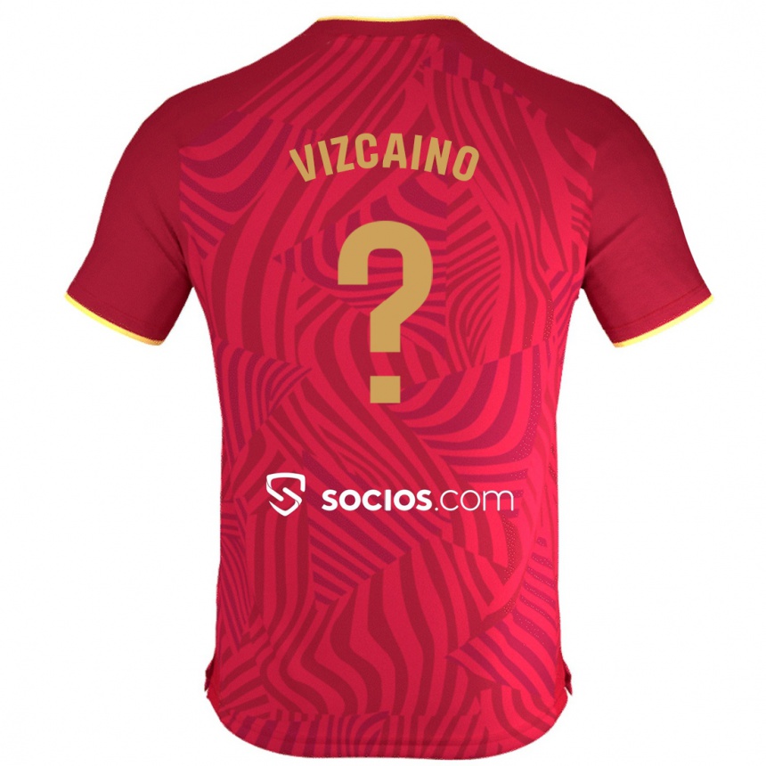 Niño Fútbol Camiseta Nacho Vizcaíno #0 Rojo 2ª Equipación 2023/24 Perú