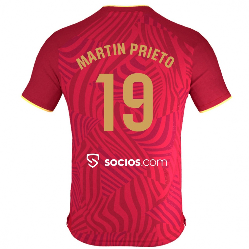 Niño Fútbol Camiseta Cristina Martín-Prieto Gutiérrez #19 Rojo 2ª Equipación 2023/24 Perú