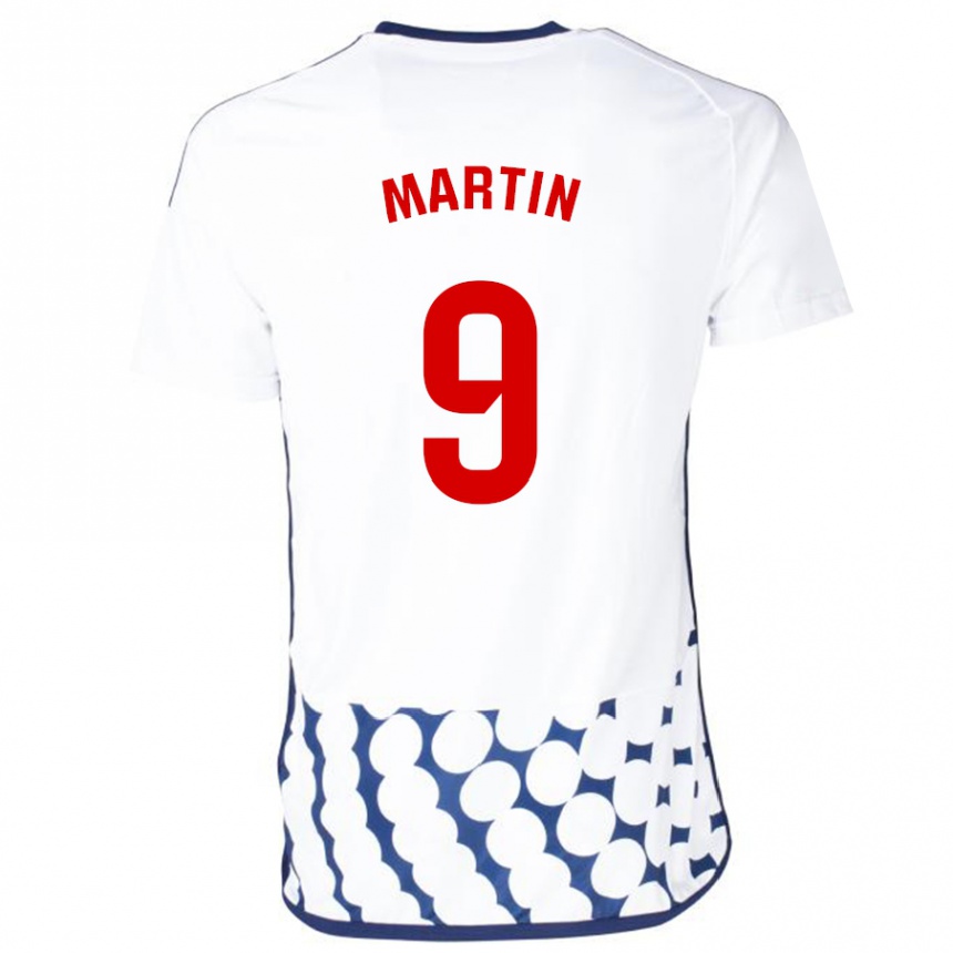 Niño Fútbol Camiseta Carlos Martin #9 Blanco 2ª Equipación 2023/24 Perú