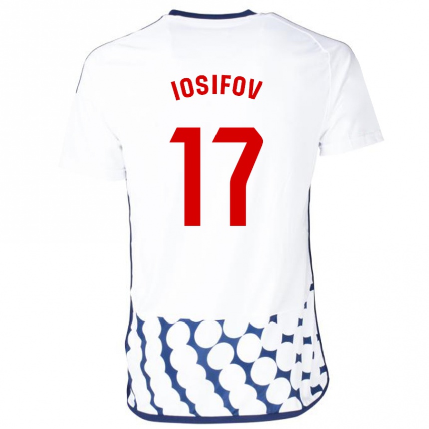 Niño Fútbol Camiseta Nikita Iosifov #17 Blanco 2ª Equipación 2023/24 Perú