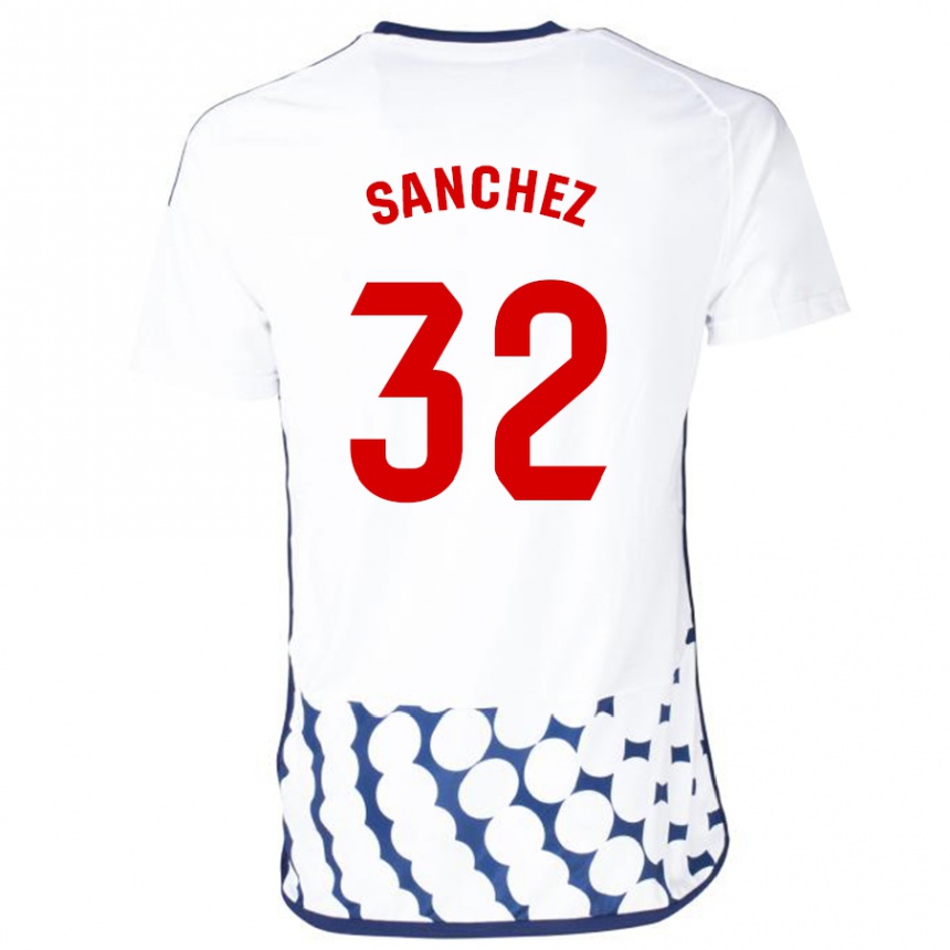 Niño Fútbol Camiseta Rubén Sánchez #32 Blanco 2ª Equipación 2023/24 Perú