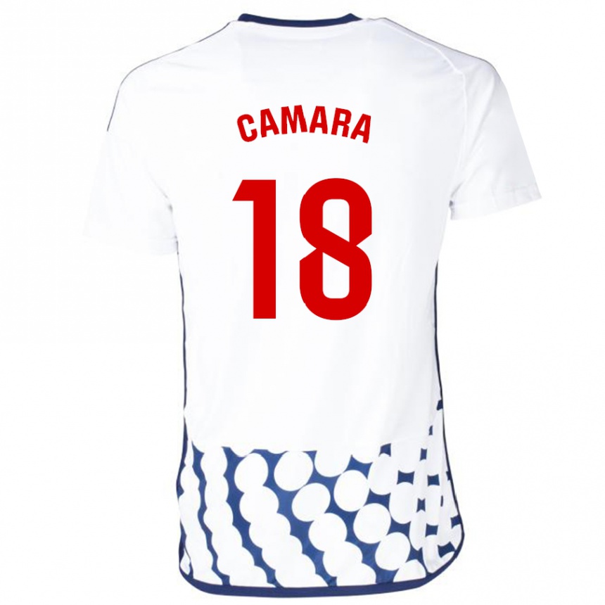 Niño Fútbol Camiseta Aaron Cámara #18 Blanco 2ª Equipación 2023/24 Perú