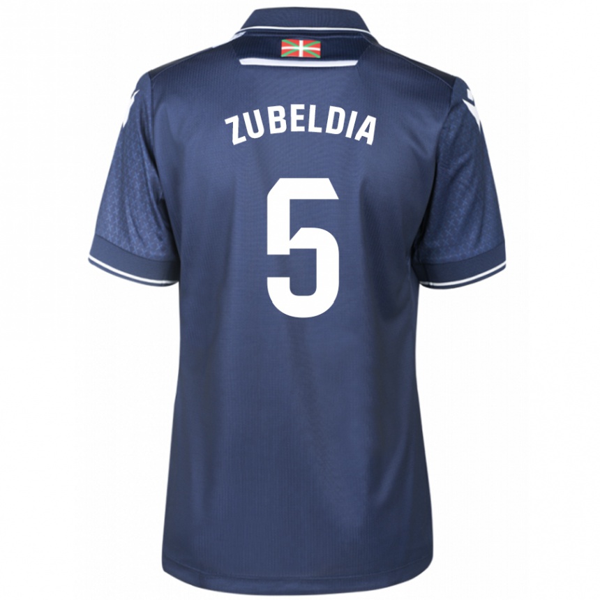 Niño Fútbol Camiseta Igor Zubeldia #5 Armada 2ª Equipación 2023/24 Perú