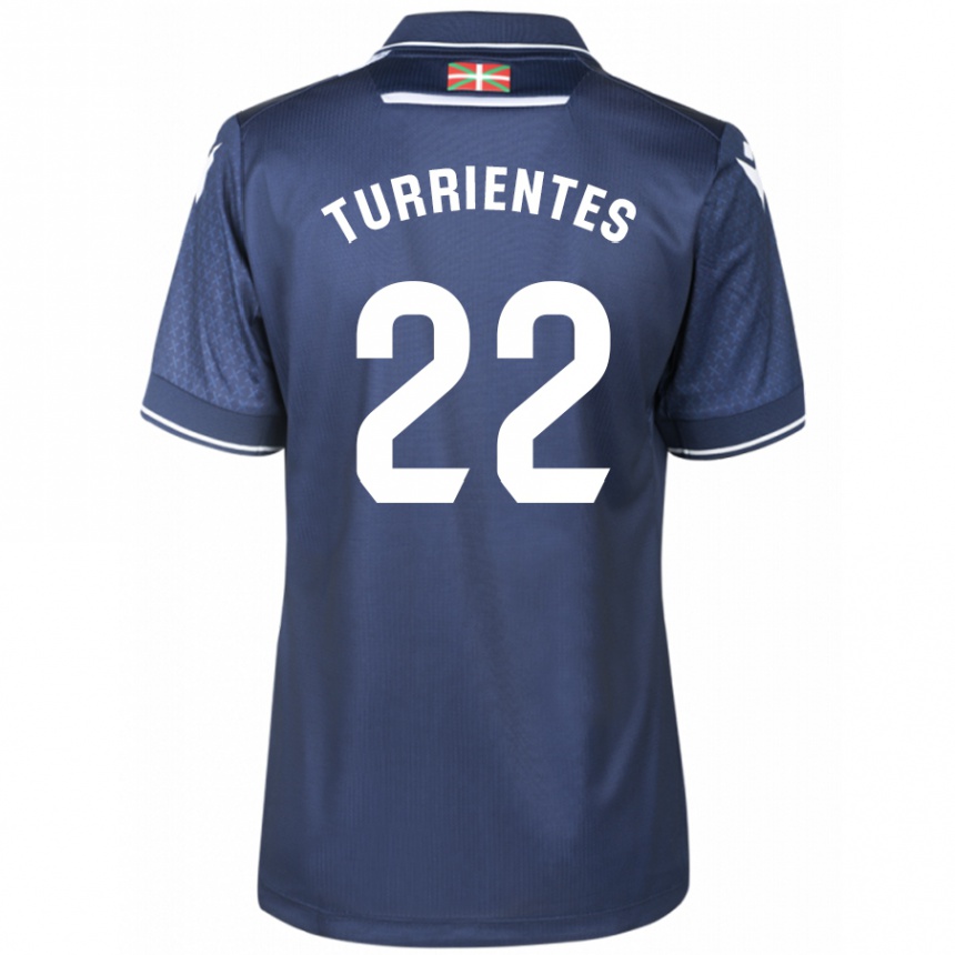 Niño Fútbol Camiseta Beñat Turrientes #22 Armada 2ª Equipación 2023/24 Perú