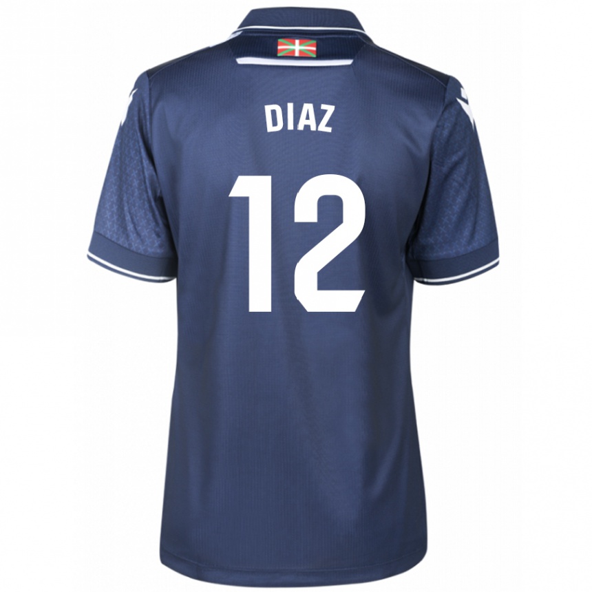 Niño Fútbol Camiseta Ekain Díaz #12 Armada 2ª Equipación 2023/24 Perú