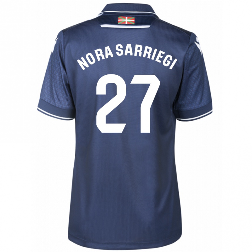 Niño Fútbol Camiseta Nora Sarriegi Galdos #27 Armada 2ª Equipación 2023/24 Perú