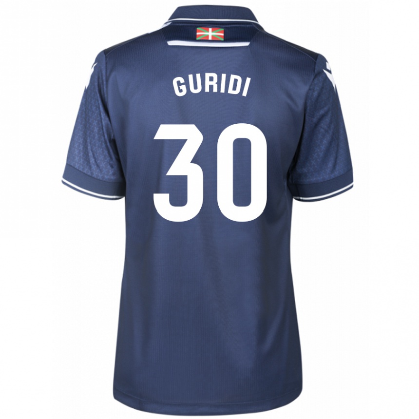 Niño Fútbol Camiseta Elene Guridi Mesonero #30 Armada 2ª Equipación 2023/24 Perú