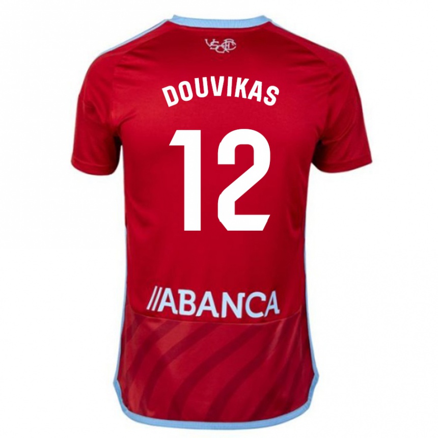 Niño Fútbol Camiseta Anastasios Douvikas #12 Rojo 2ª Equipación 2023/24 Perú