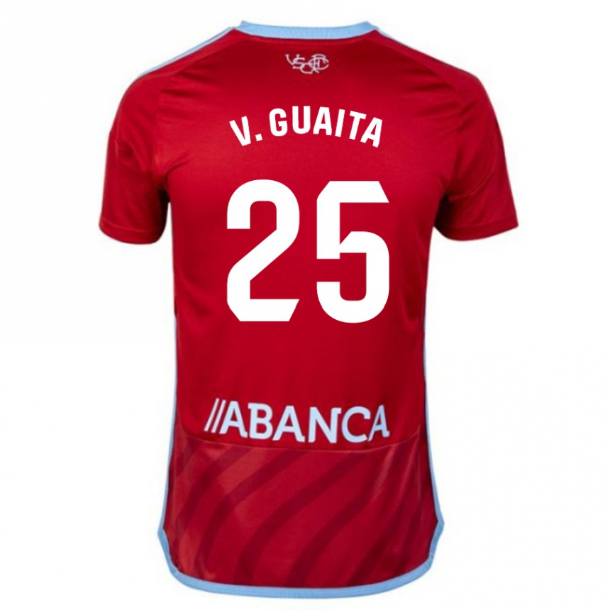 Niño Fútbol Camiseta Vicente Guaita #25 Rojo 2ª Equipación 2023/24 Perú