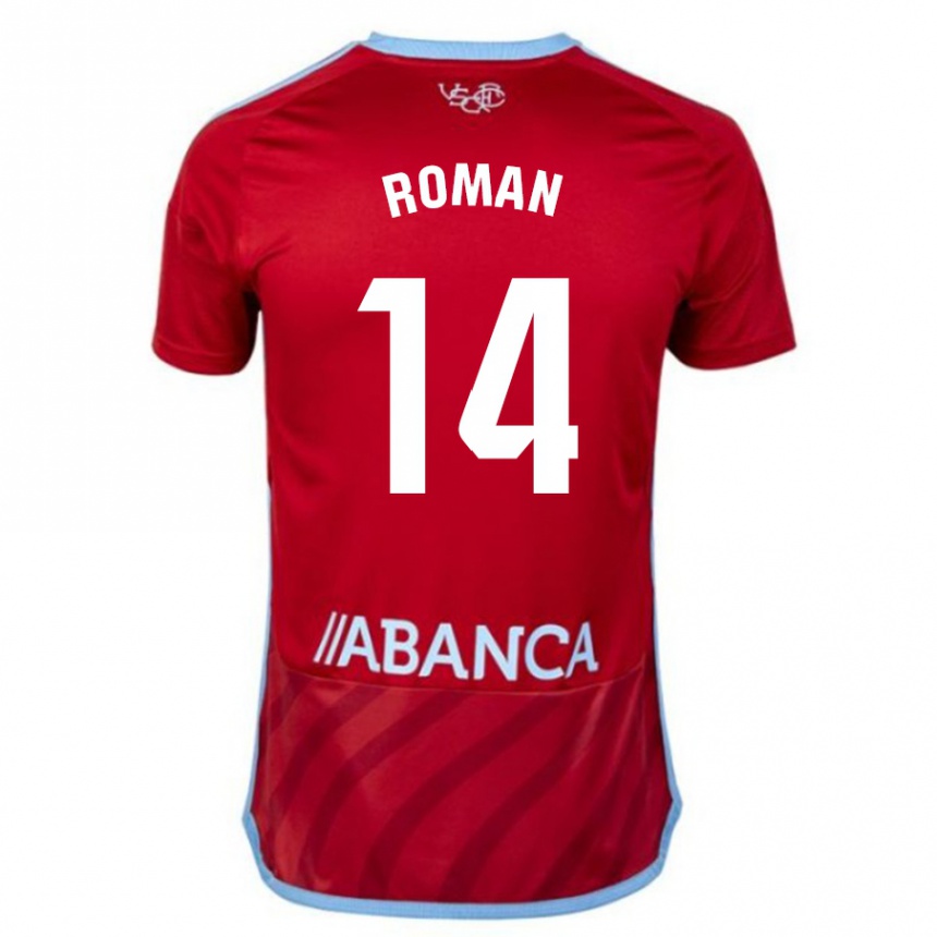 Niño Fútbol Camiseta Miguel Román #14 Rojo 2ª Equipación 2023/24 Perú