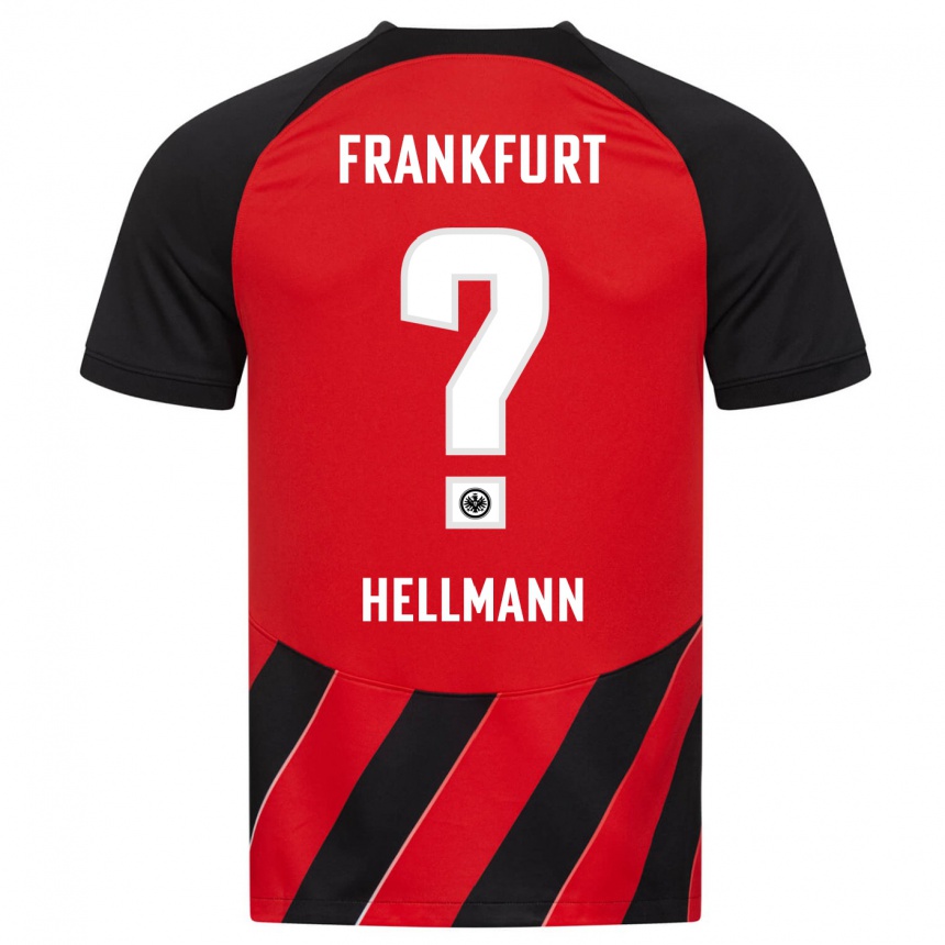 Hombre Fútbol Camiseta Melvin Hellmann #0 Negro Rojo 1ª Equipación 2023/24 Perú