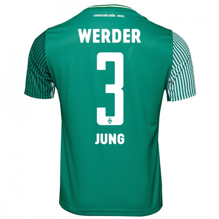 Hombre Fútbol Camiseta Anthony Jung #3 Verde 1ª Equipación 2023/24 Perú