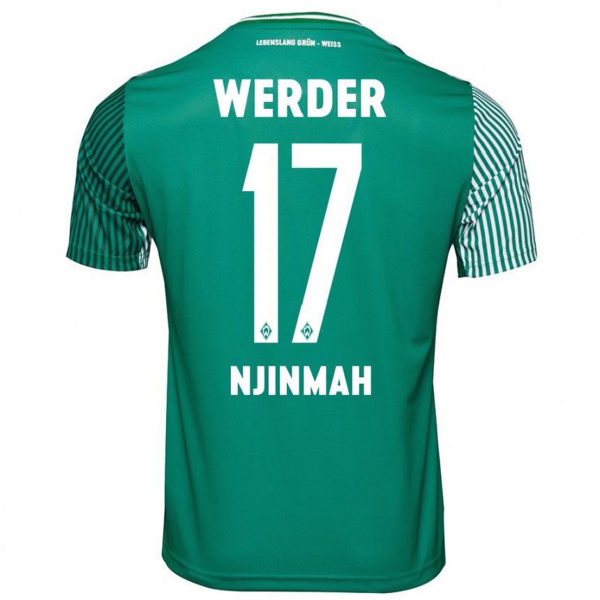 Hombre Fútbol Camiseta Justin Njinmah #17 Verde 1ª Equipación 2023/24 Perú