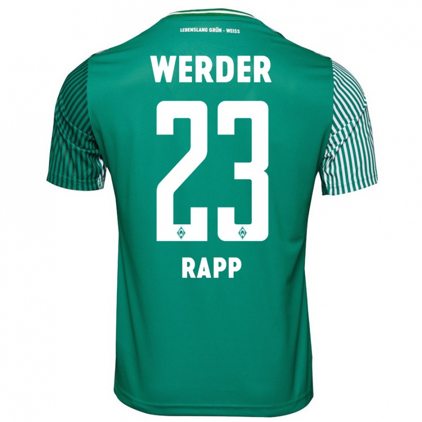 Hombre Fútbol Camiseta Nicolai Rapp #23 Verde 1ª Equipación 2023/24 Perú