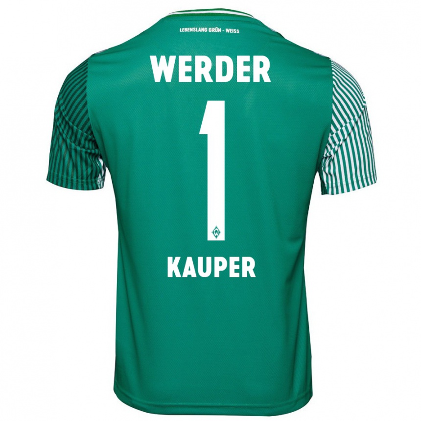 Hombre Fútbol Camiseta Ben Käuper #1 Verde 1ª Equipación 2023/24 Perú