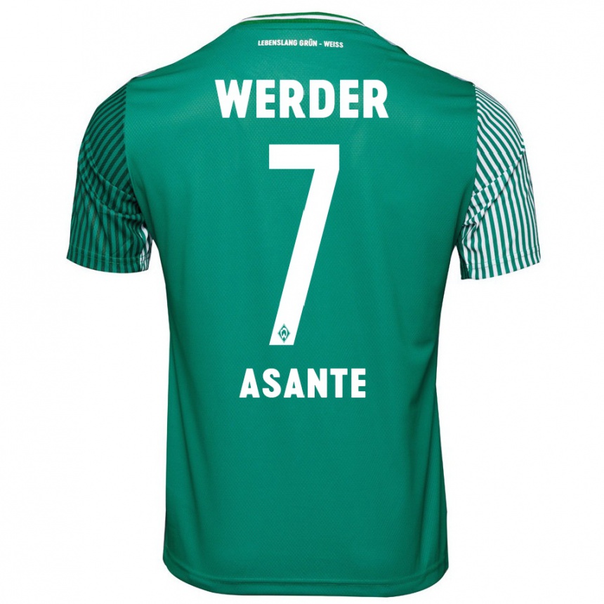 Hombre Fútbol Camiseta Davis Asante #7 Verde 1ª Equipación 2023/24 Perú