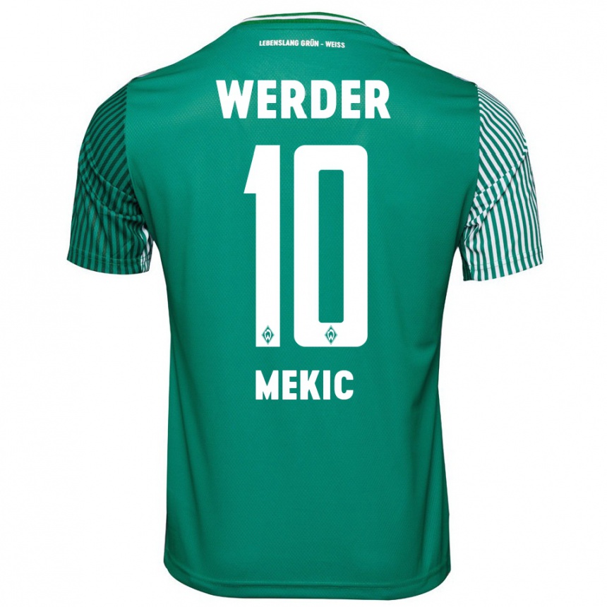 Hombre Fútbol Camiseta Elmin Mekic #10 Verde 1ª Equipación 2023/24 Perú