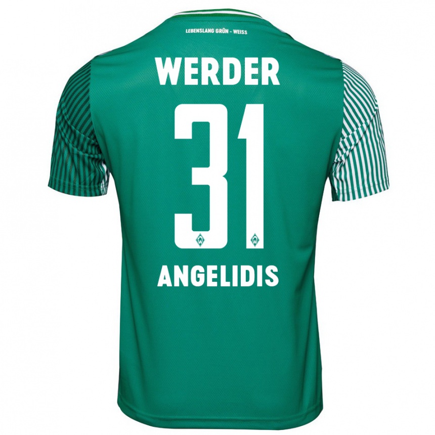 Hombre Fútbol Camiseta Spyros Angelidis #31 Verde 1ª Equipación 2023/24 Perú