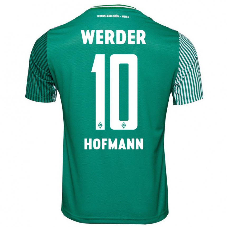 Hombre Fútbol Camiseta Justin Hofmann #10 Verde 1ª Equipación 2023/24 Perú