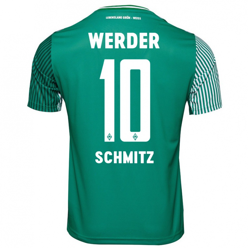 Hombre Fútbol Camiseta Maximilian Schmitz #10 Verde 1ª Equipación 2023/24 Perú