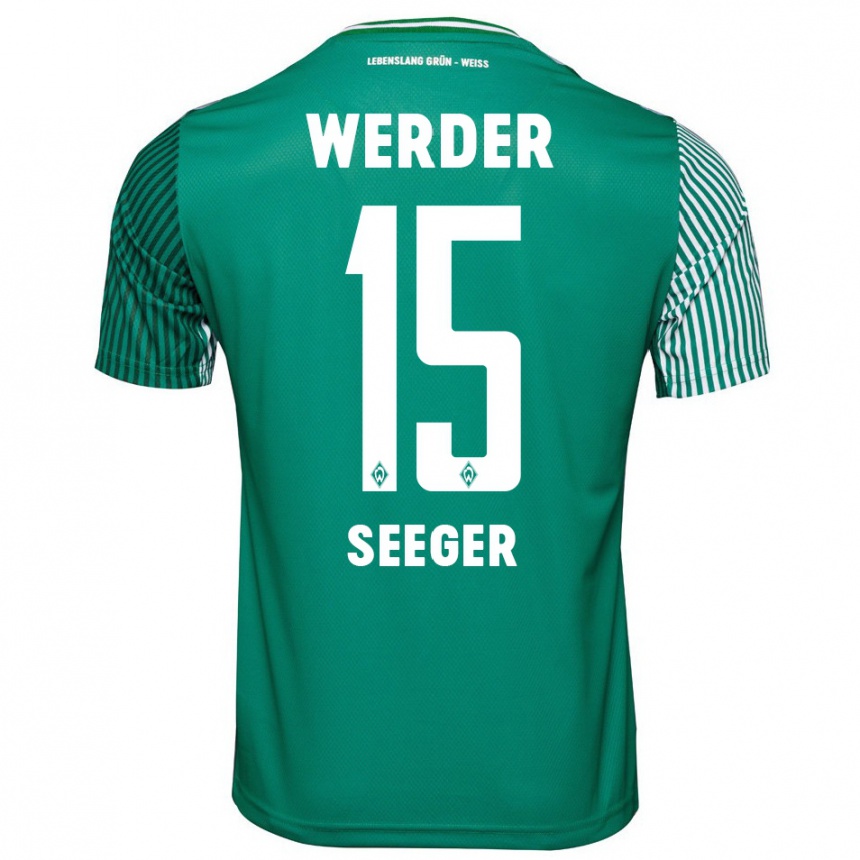 Hombre Fútbol Camiseta Ben Ekobena-Seeger #15 Verde 1ª Equipación 2023/24 Perú